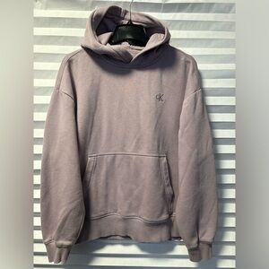 Calvin Klein Archive Logo Fleece Drawstring Hoodie size xs